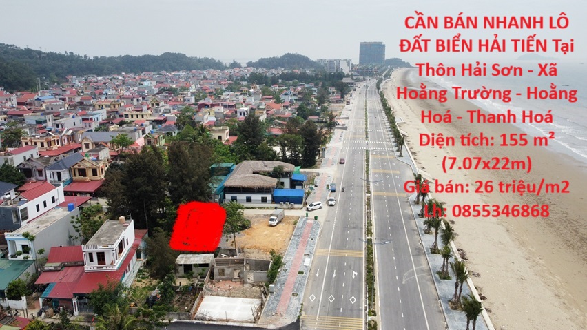 CẦN BÁN NHANH LÔ ĐẤT BIỂN HẢI TIẾN Tại Thôn Hải Sơn - Xã Hoằng Trường - Hoằng Hoá - Thanh Hoá - Ảnh chính